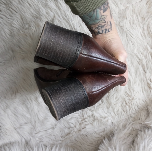 Combat boots leather - ankle boots with laces - Picture 7 of 16